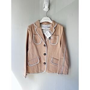 Dior Christian Dior girl’s Cotton Button Jacket w/contrast trim size 8